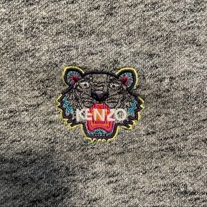 Gray KENZO Crewneck with Tiger Crest